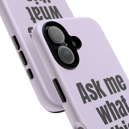 Ask me what this means