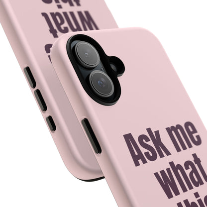 Ask me what this means